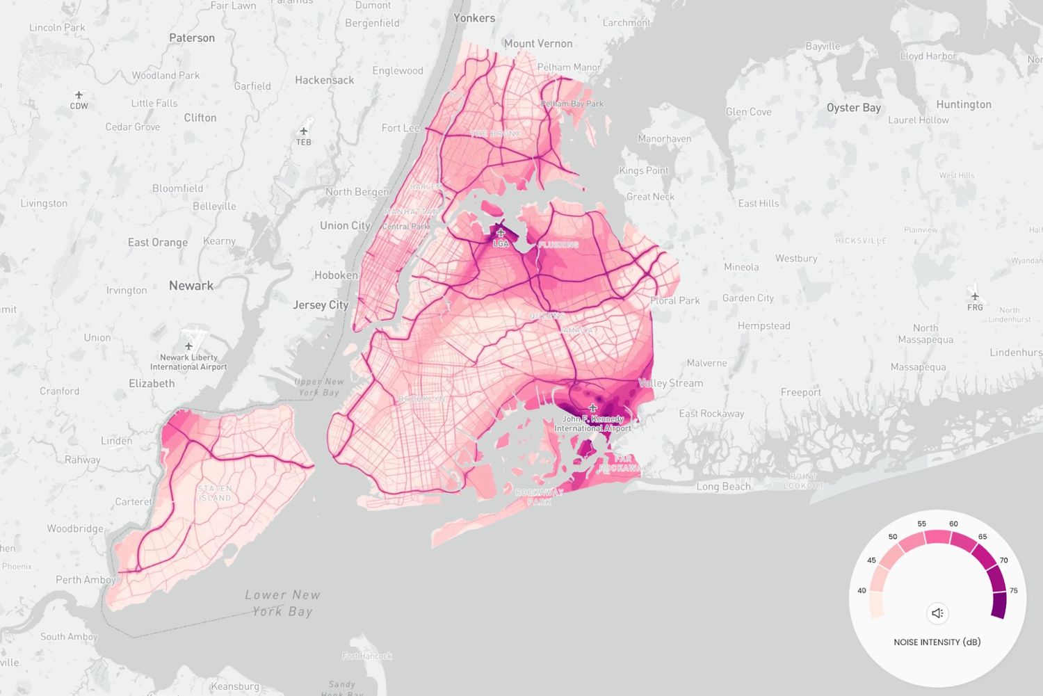 Noise Air air pollution Maps Present a Nightmare Feast for the Senses